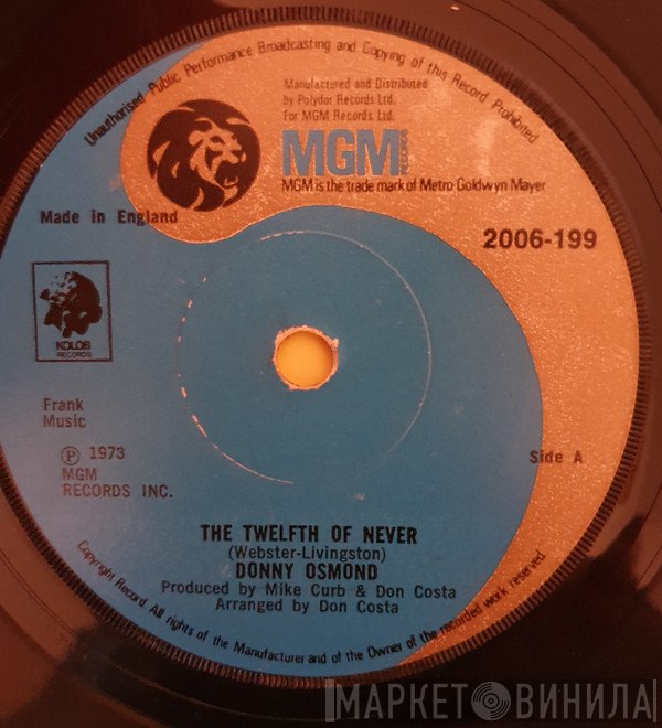 Donny Osmond - The Twelfth Of Never