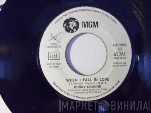 Donny Osmond  - When I Fall In Love
