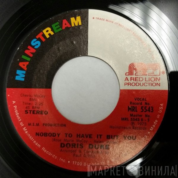 Doris Duke - Business Deal / Nobody To Have It But You