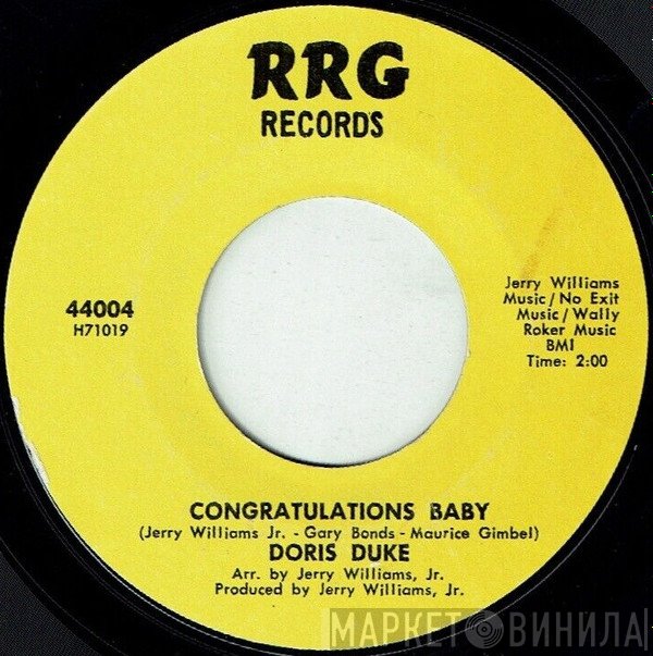 Doris Duke - Congratulations Baby / Divorce Decree