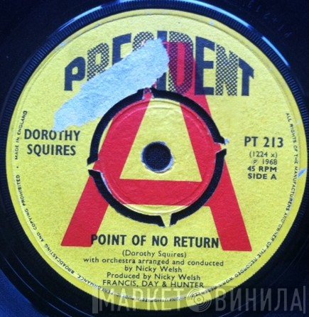 Dorothy Squires  - Point Of No Return / Roses Of Picardy