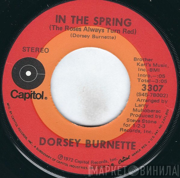 Dorsey Burnette  - In The Spring