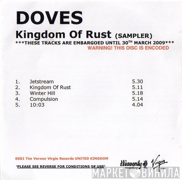 Doves  - Kingdom Of Rust (Sampler)
