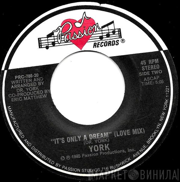 Dr. York - It's Only A Dream