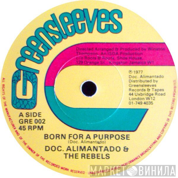 Dr. Alimantado, The Rebels  - Born For A Purpose