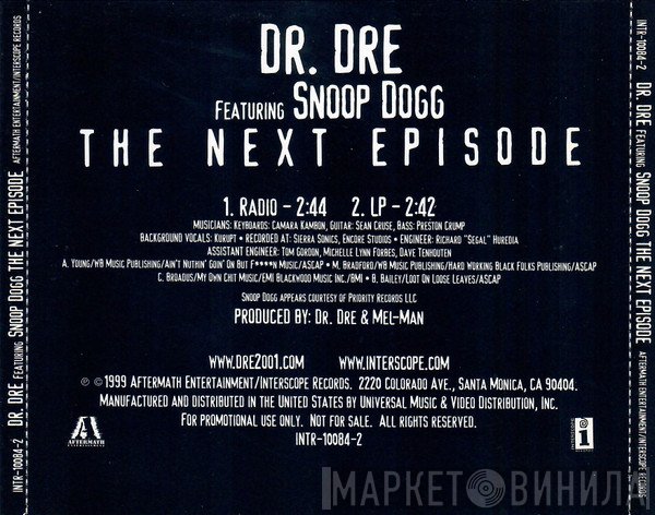Dr. Dre Featuring Snoop Dogg  - The Next Episode
