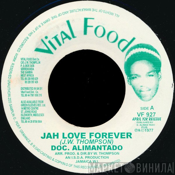 Dr. Alimantado - Jah Love Forever