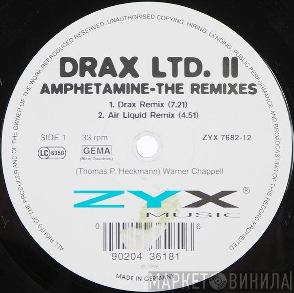 Drax - Amphetamine - The Remixes