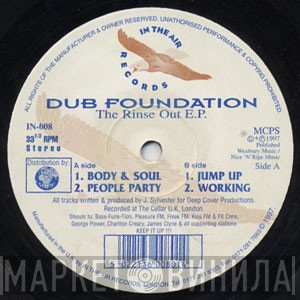 Dub Foundation  - The Rinse Out E.P.