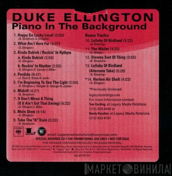 Duke Ellington  - Piano In The Background