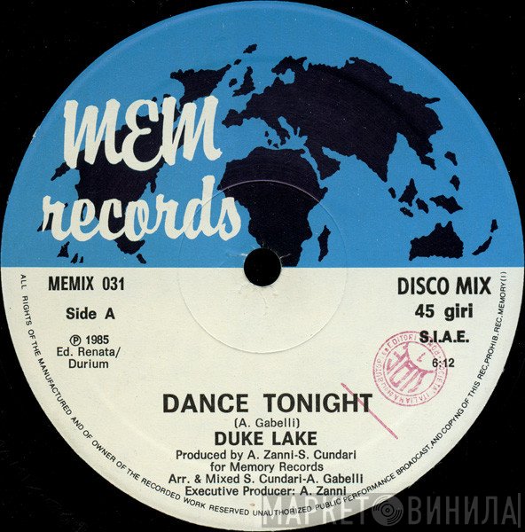 Duke Lake  - Dance Tonight