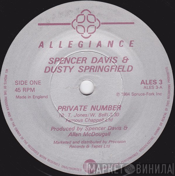 Dusty Springfield, Spencer Davis - Private Number