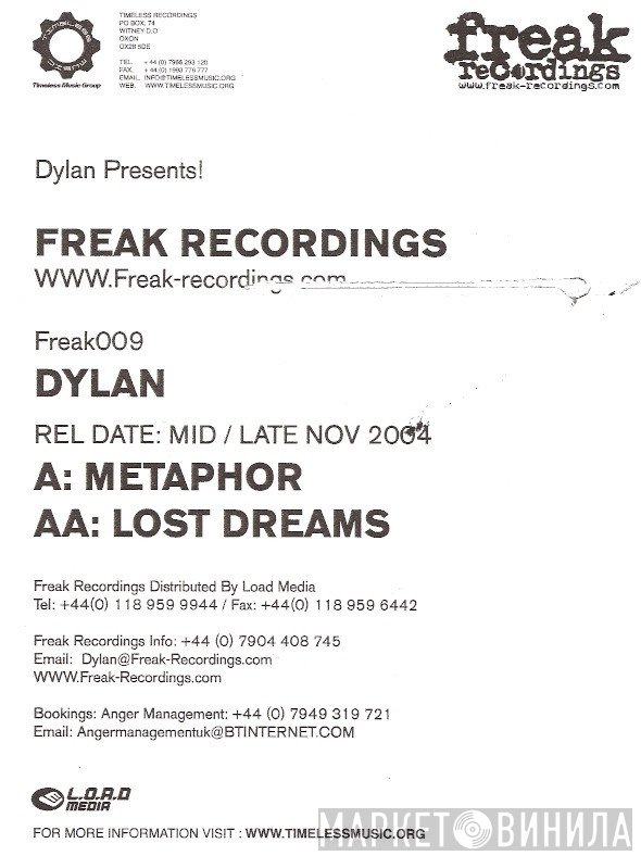 Dylan - Metaphor / Lost Dreams