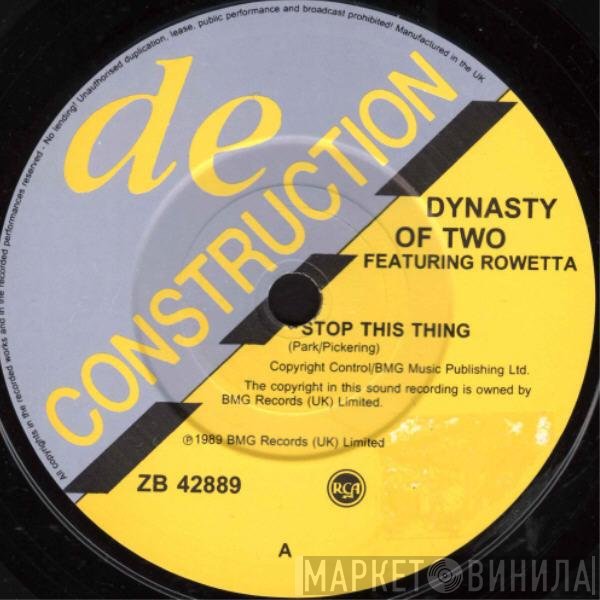 Dynasty Of Two - Stop This Thing / Energy