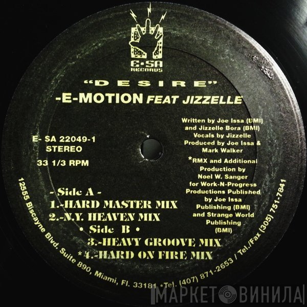 E-motion , Jizzelle Bora - Desire