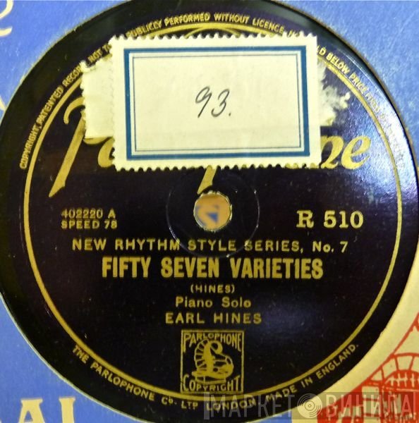 Earl Hines, Eddie Lang's Orchestra - Fifty Seven Varieties / Bugle Call Rag