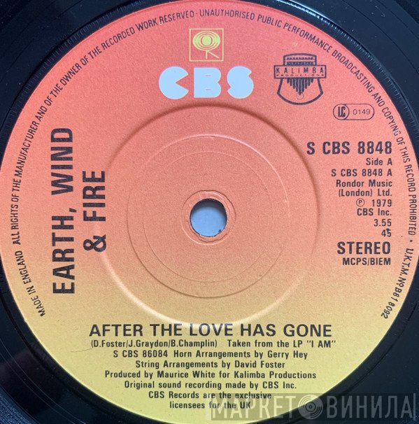 Earth, Wind &amp; Fire - After The Love Has Gone