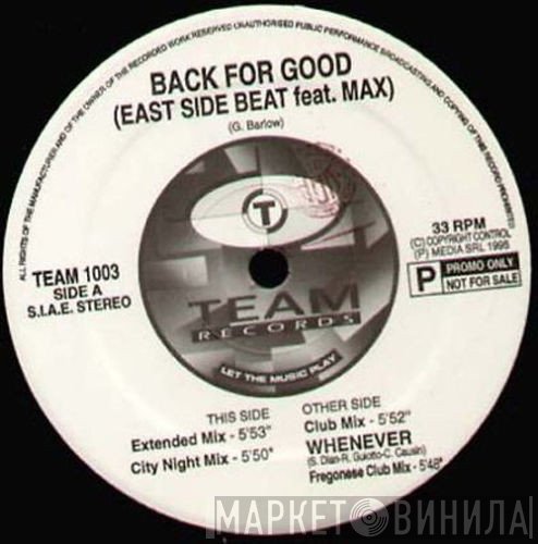 East Side Beat Feat. Max Cortina  - Back For Good