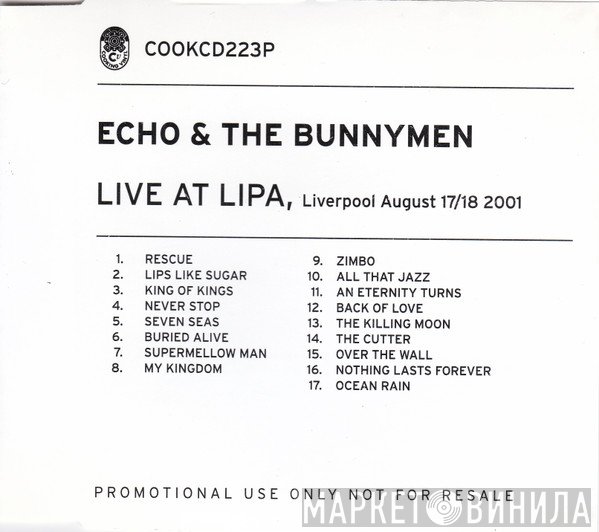 Echo & The Bunnymen  - Live In Liverpool