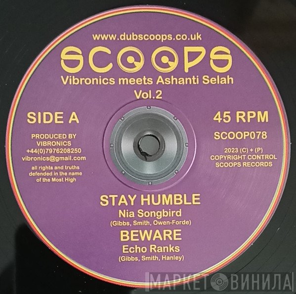 Echo Ranks, Ashanti Selah, Nia Songbird - Humble EP (Vibronics Meets Ashanti Selah Vol 2)