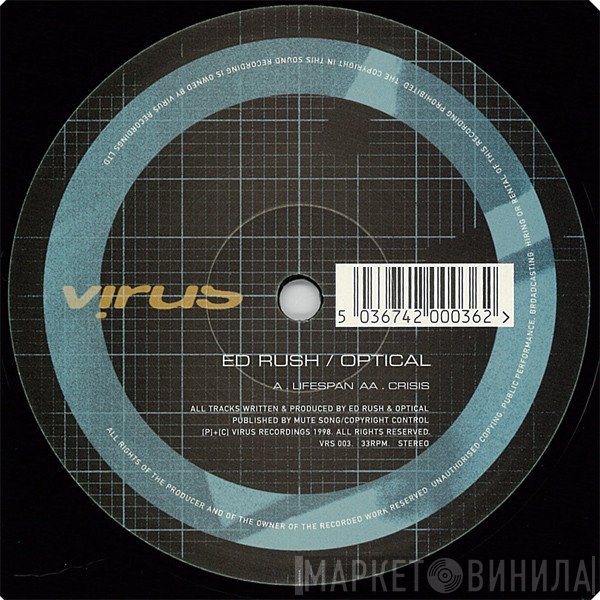 Ed Rush & Optical - Lifespan / Crisis