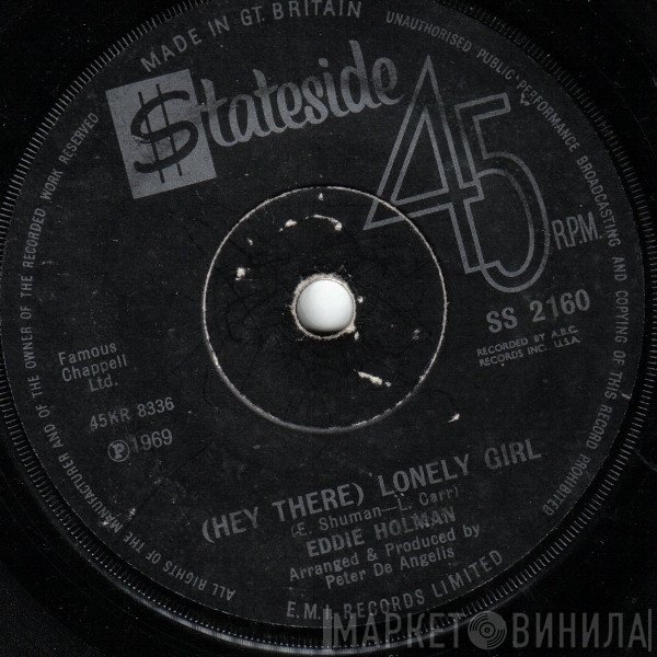 Eddie Holman - (Hey There) Lonely Girl