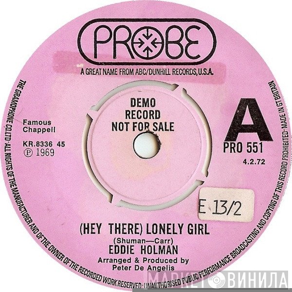 Eddie Holman - Hey There Lonely Girl