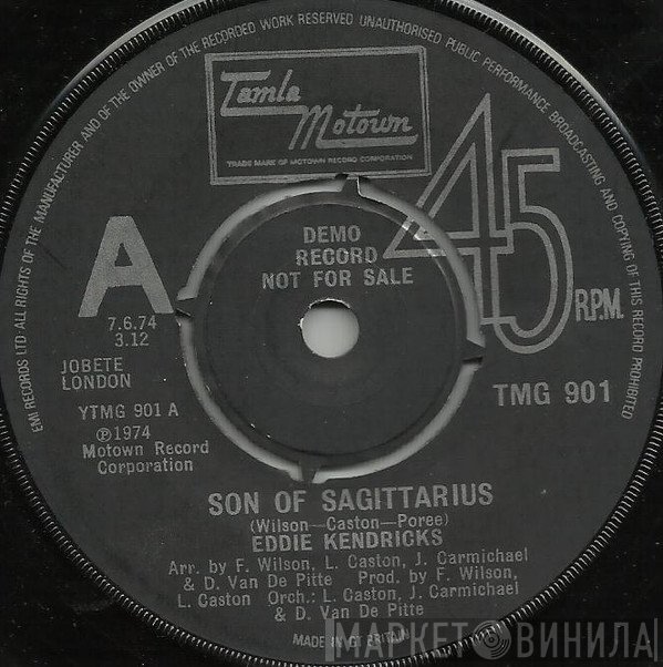 Eddie Kendricks - Son Of Sagittarius / Can't Help What I Am