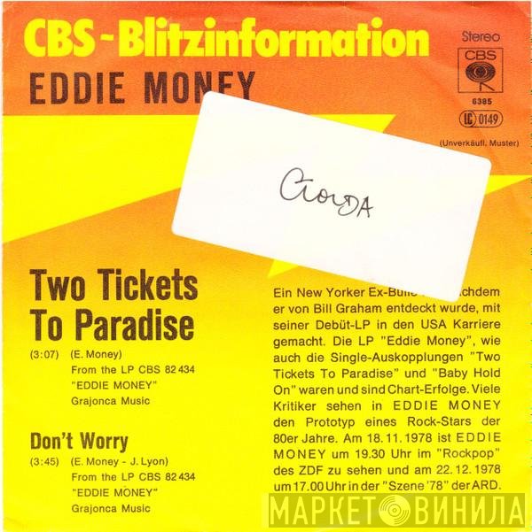 Eddie Money  - Two Tickets To Paradise