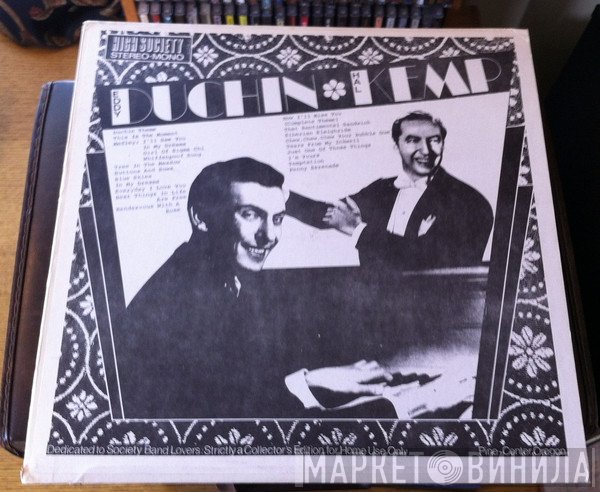 Eddy Duchin, Hal Kemp - Dedicated To Society Band Lover's: Strictly A Collector's Edition For Home Use Only
