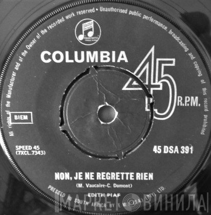 Edith Piaf  - Non, Je Ne Regrette Rien
