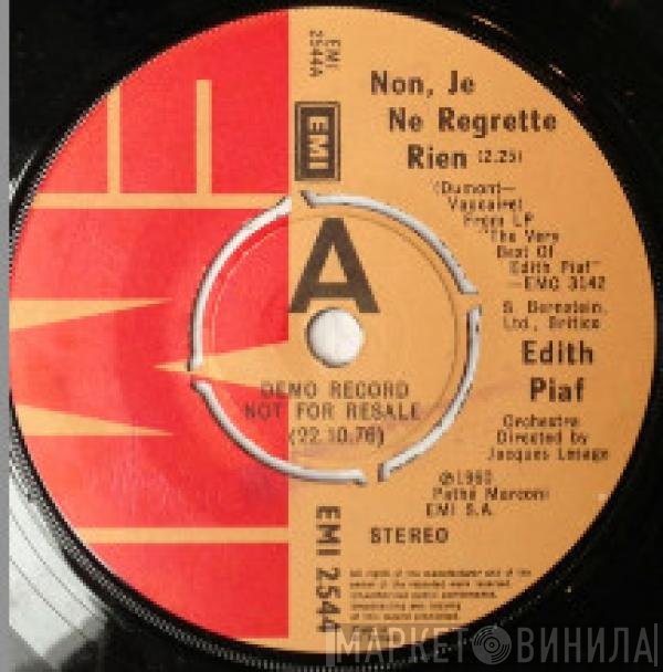Edith Piaf  - Non, Je Ne Regrette Rien