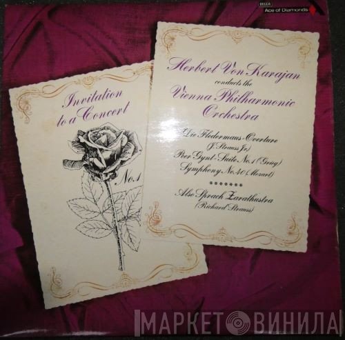 Edvard Grieg, Wolfgang Amadeus Mozart, Richard Strauss, Herbert von Karajan, Wiener Philharmoniker, Johann Strauss Jr. - Die Fledermaus / Peer Gynt Suite 1 / Symphony No. 40 In G Minor, K.550 / Also Sprach Zarathustra, Op. 30