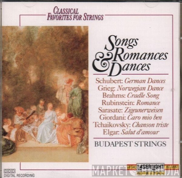 Edvard Grieg, Franz Schubert, Johannes Brahms, Anton Rubinstein, Tommaso Giordani, Budapest Strings, Pablo de Sarasate - Songs, Romances & Dances