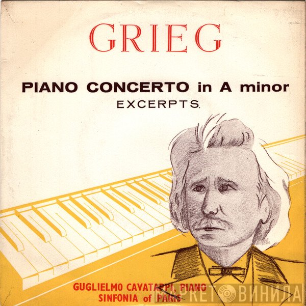Edvard Grieg, Sinfonia Of Paris, Guglielmo Cavatappi, Georges Couronne - Piano Concerto In A Minor (Excerpts)