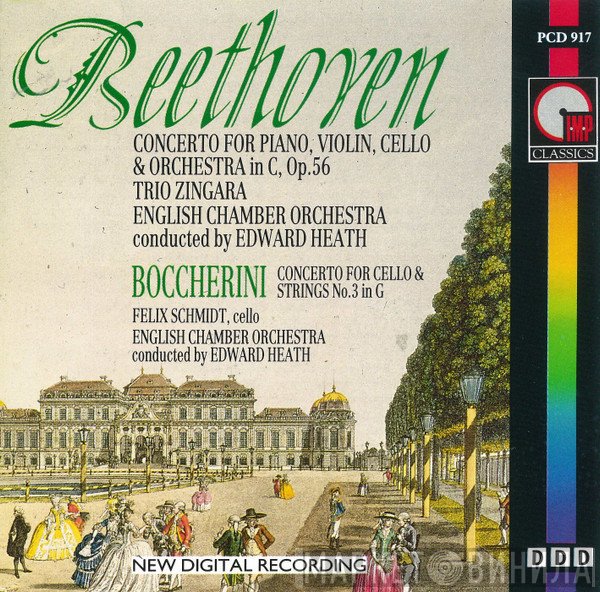 Edward Heath, Ludwig van Beethoven, English Chamber Orchestra, Luigi Boccherini, Trio Zingara, Felix Schmidt - Concerto For Piano, Violin, Cello & Orchestra