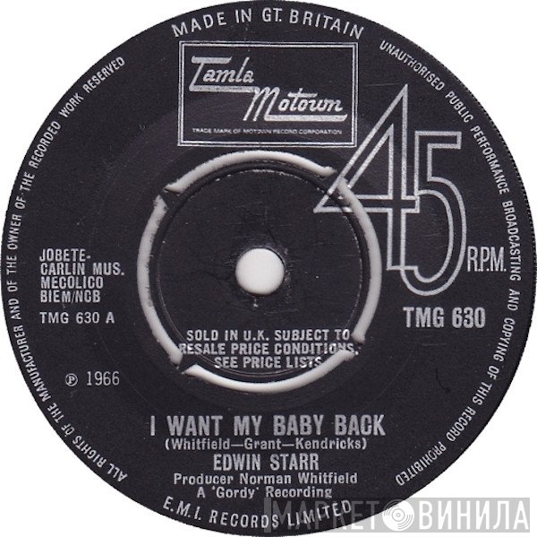 Edwin Starr - I Want My Baby Back