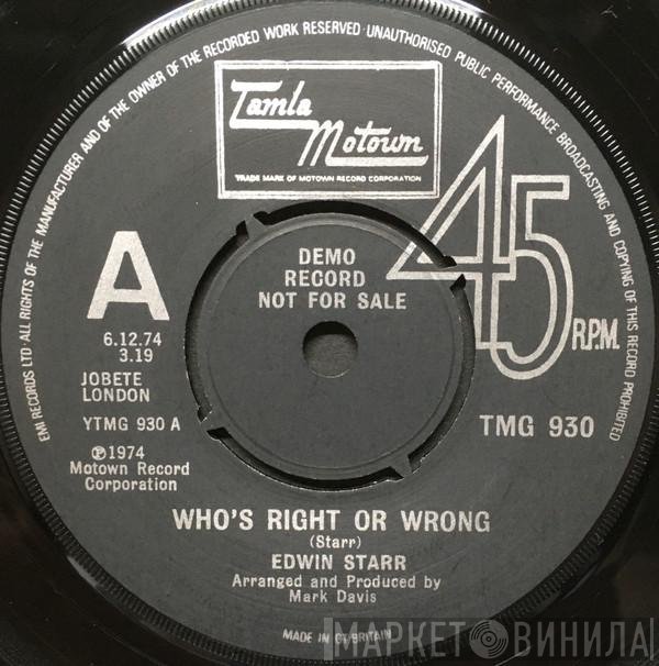 Edwin Starr - Who's Right Or Wrong
