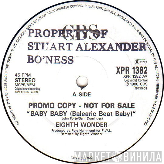 Eighth Wonder - Baby Baby