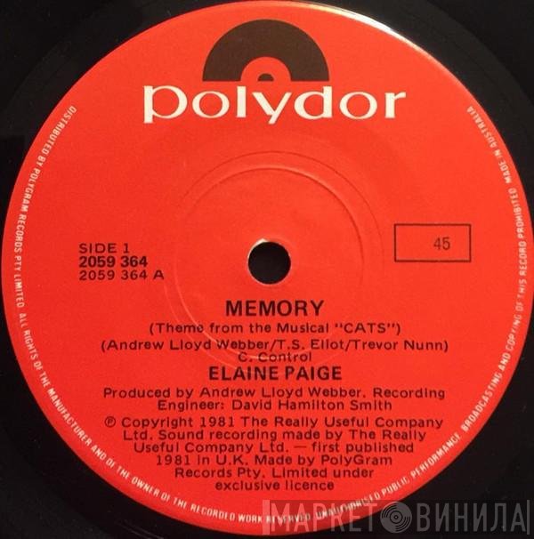Elaine Paige  - Memory