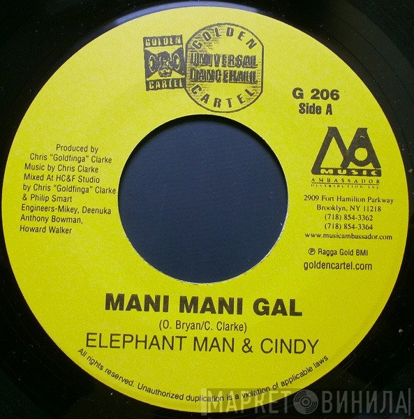 Elephant Man, Gadget , Cindy  - Mani Mani Gal / Mudslide
