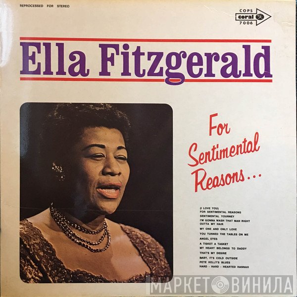 Ella Fitzgerald  - For Sentimental Reasons .....