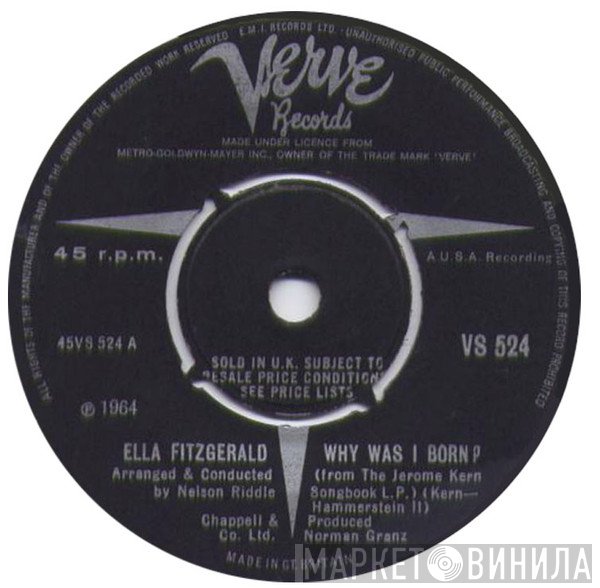 Ella Fitzgerald  - Why Was I Born?