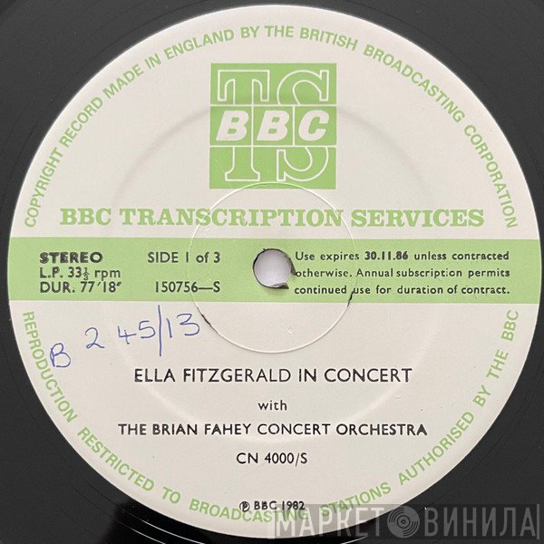 Ella Fitzgerald With Brian Fahey And His Orchestra And Jimmy Rowles Trio  - Ella Fitzgerald In Concert