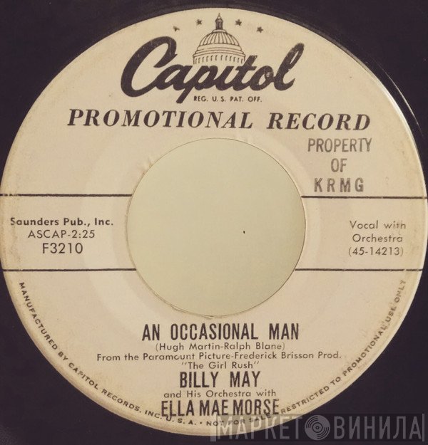 Ella Mae Morse, Billy May And His Orchestra - An Occasional Man
