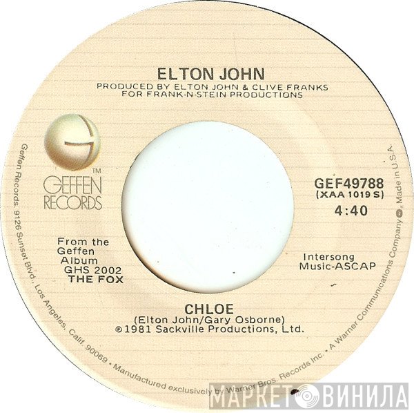 Elton John  - Chloe