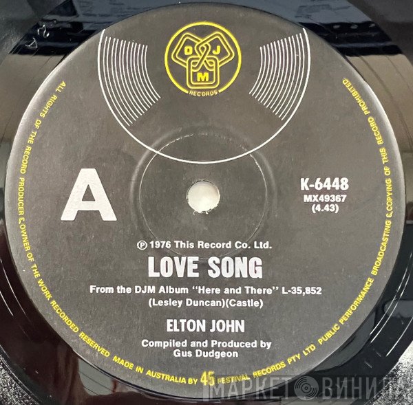 Elton John  - Love Song