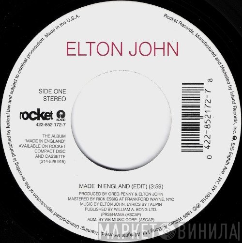 Elton John  - Made In England