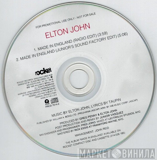 Elton John  - Made In England