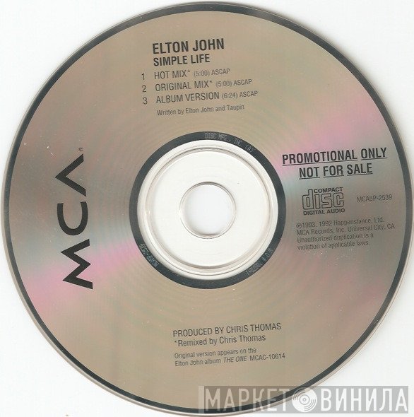 Elton John  - Simple Life